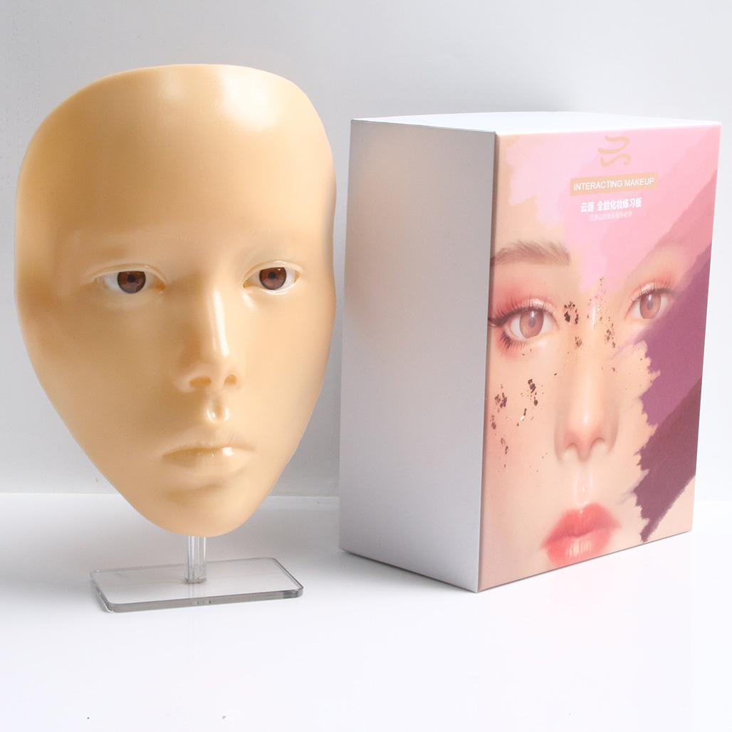 Beauty Makeup Academy - 1set/kotak alas latihan silikon kulit latihan