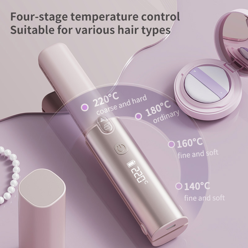 Hair Straightener - Sikat Pelurus Rambut Nirkabel Portabel Anti-panas,