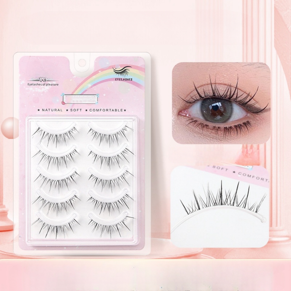 Beauty Makeup Look - 5 Pasang Bulu Mata Palsu Bergelombang