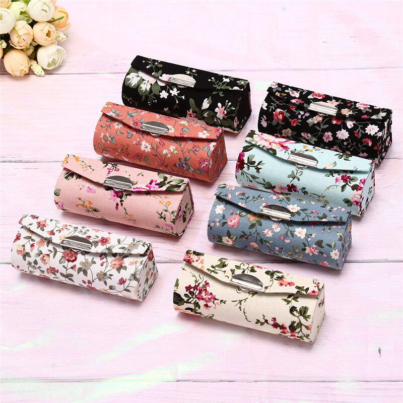 Beauty Makeup Box Set - Kotak Lipstik Desain Bunga Bordir Retro