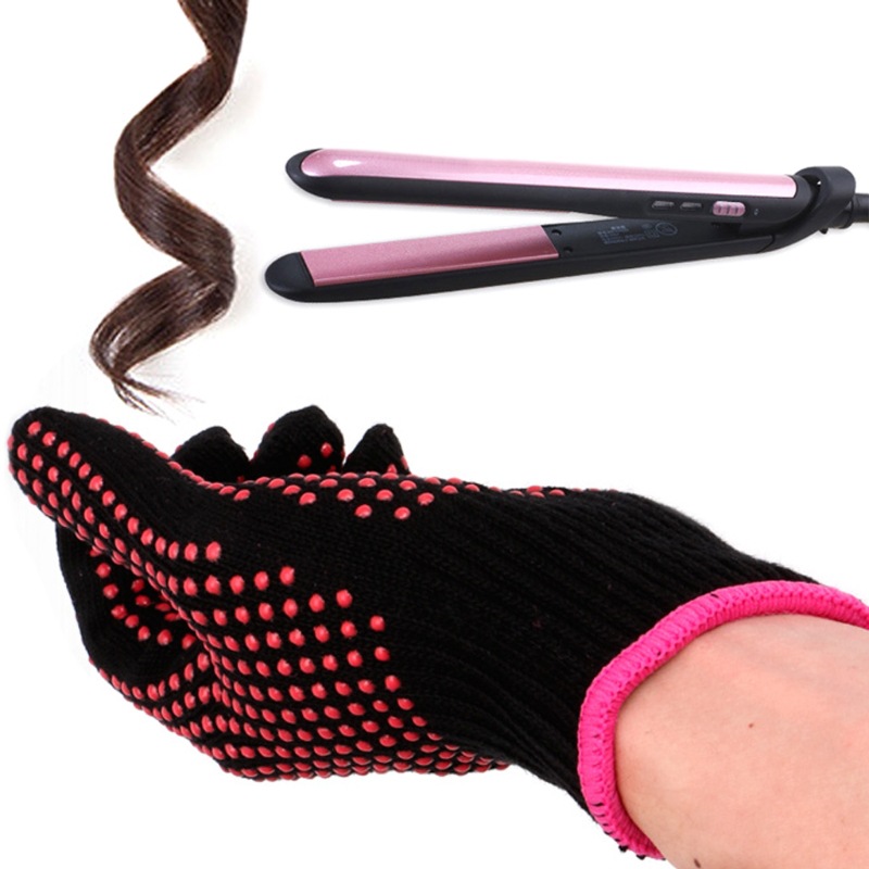 Hair Straightener - Sarung Tangan Penata Rambut Tahan Panas,