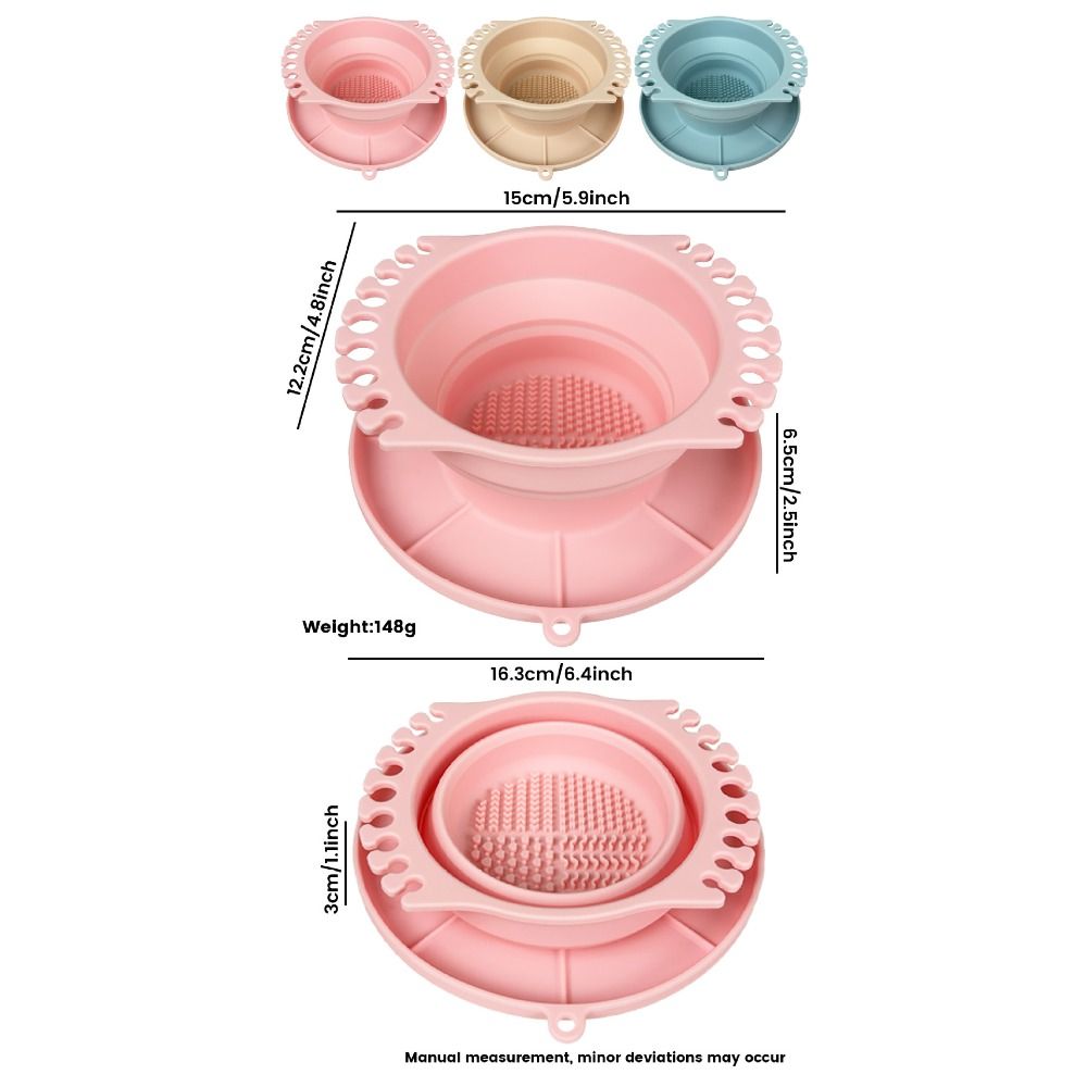 Makeup Brush Set - Mangkuk Pembersih Kuas Makeup Bahan Silikon
