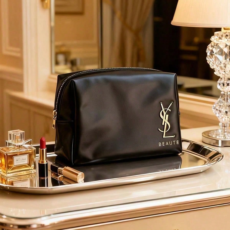 Ysl Beauty Makeup - Tas Kosmetik Hitam Klasik YSL untuk