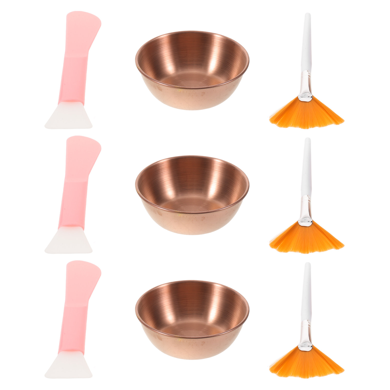 Makeup Brush Set - Set Perawatan Masker Wajah, Mangkuk Pencampur