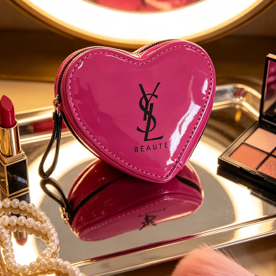 Ysl Beauty Makeup - Tas Makeup YSL Blush Pink Berbentuk