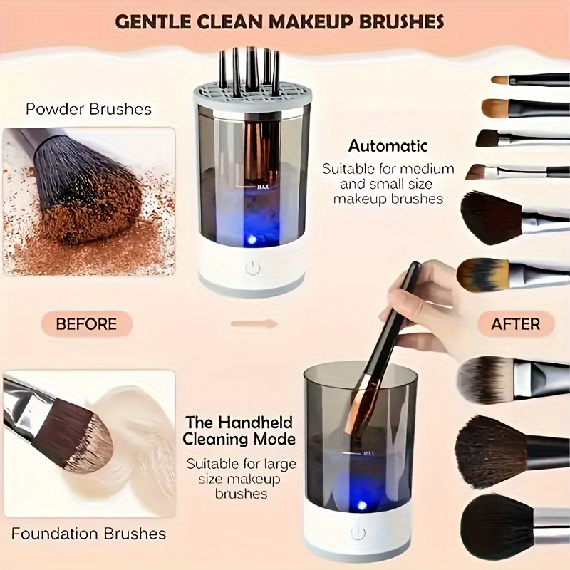 Pembersih Kuas Makeup Elektrik - Beauty Makeup Brushes ulasan dan harga