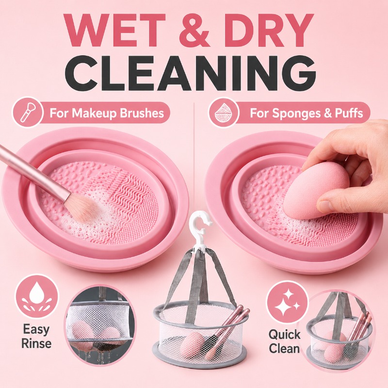 Mangkuk Pembersih Kuas Makeup  - Beauty Makeup Sponge ulasan dan harga