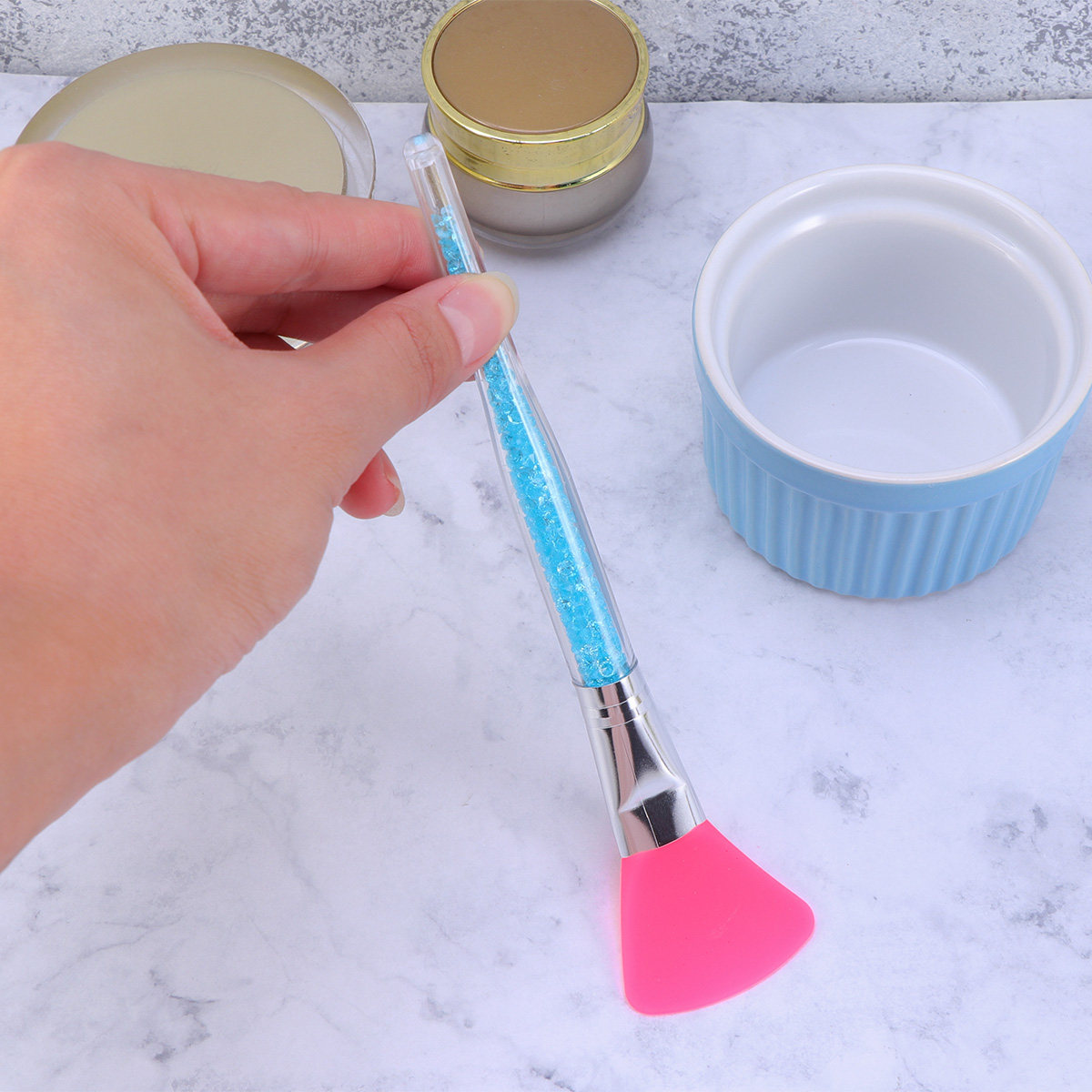 Kuas Masker Wajah Silikon deng - Beauty Makeup Brushes ulasan dan harga