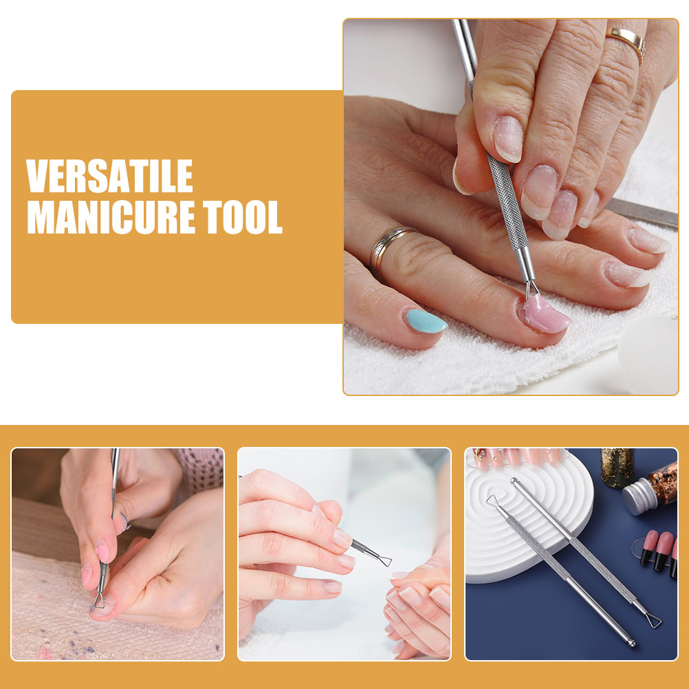 6Pcs Alat Kuku Stainless Steel - Gel Nail Polish ulasan dan harga