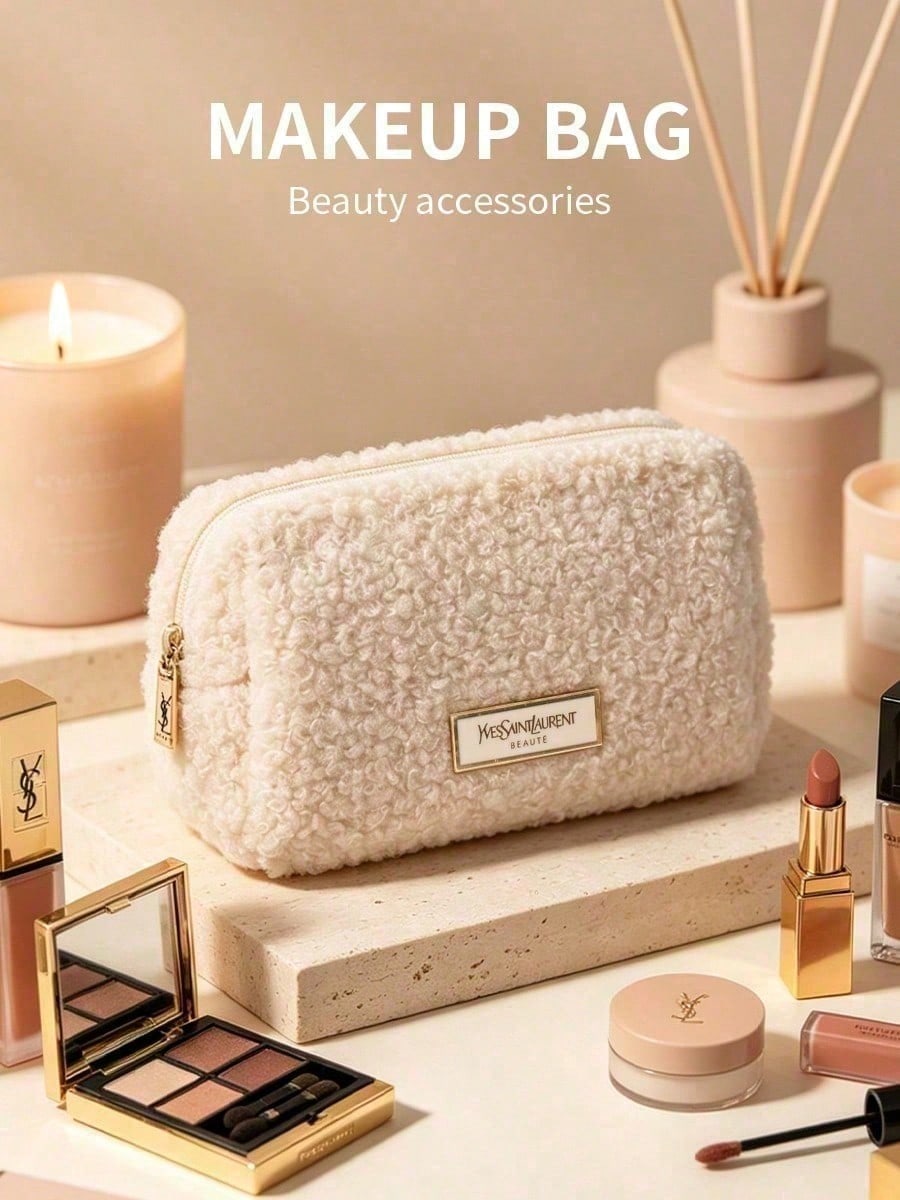 YSL BEAUTE Tas Kosmetik Teddy  - Ysl Beauty Makeup Bag ulasan dan harga