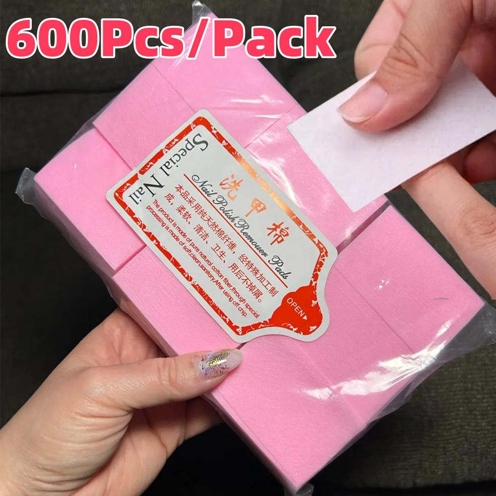 600 Buah/Pak Bantalan Kapas Be - Gel Nail Polish ulasan dan harga