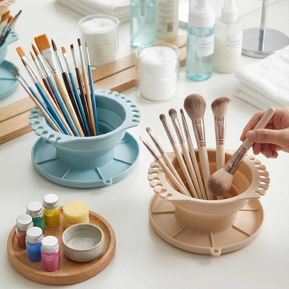Mangkuk Pembersih Kuas Makeup  - Makeup Brush Set ulasan dan harga
