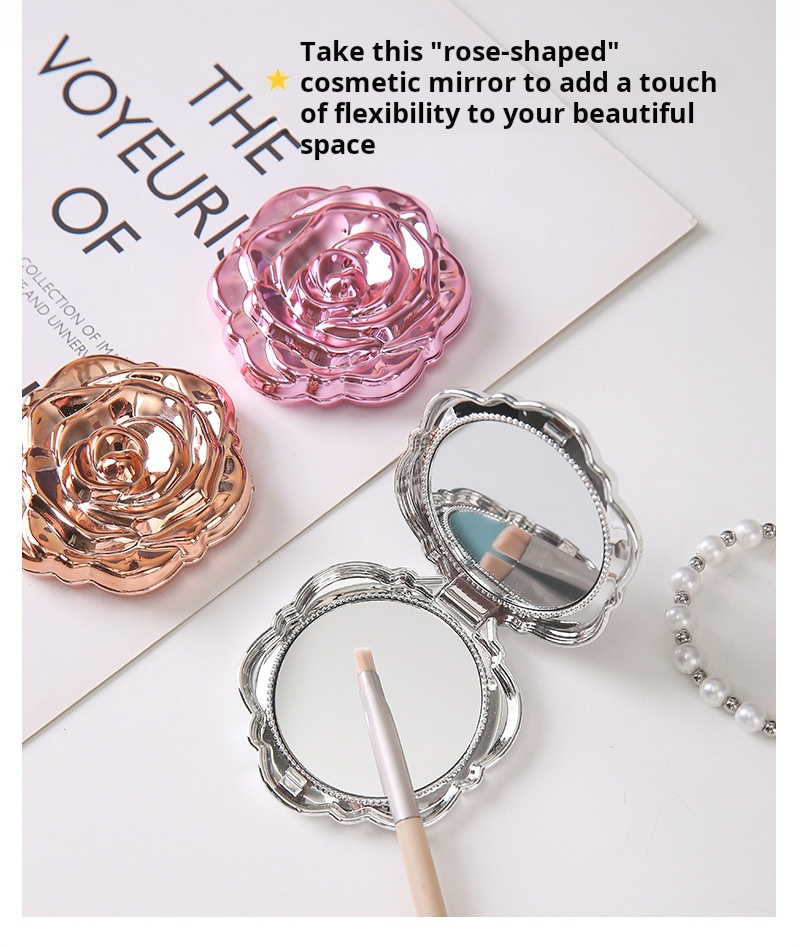 1 Buah Cermin Mini Portabel Bu - Beauty Flower Makeup ulasan dan harga