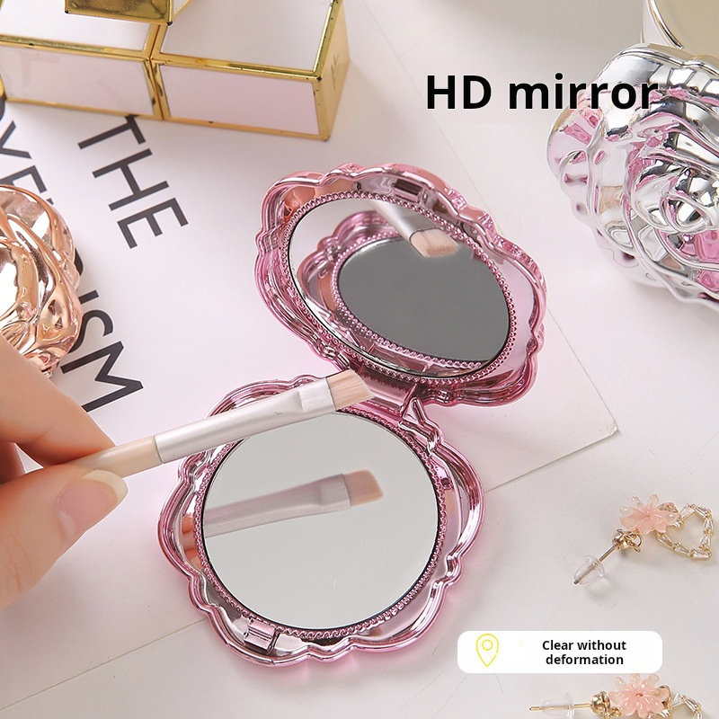 1 Buah Cermin Mini Portabel Bu - Beauty Flower Makeup ulasan dan harga