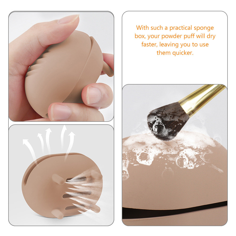 Kotak Spons Makeup Silikon Pre - Beauty Makeup Sponge ulasan dan harga