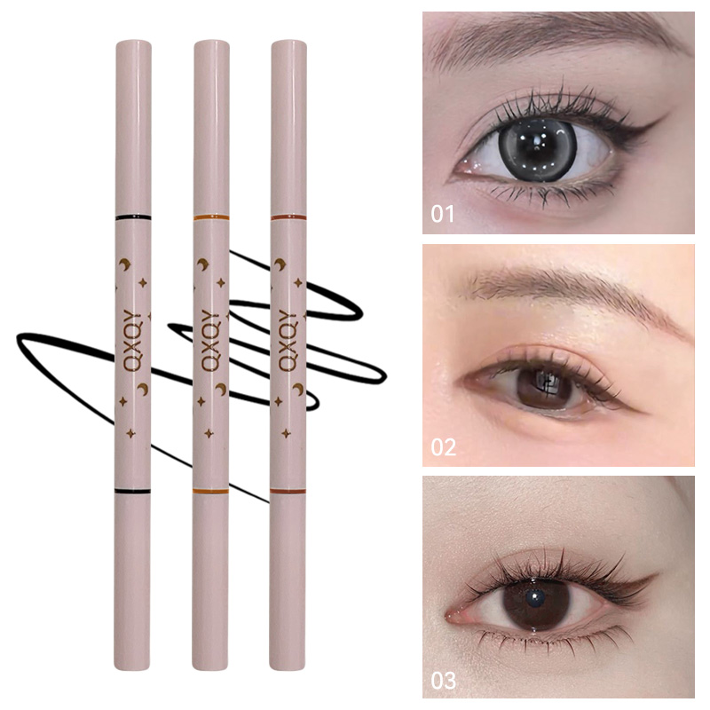 QXQY Eyeliner Kepala Ganda, Pe - Makeup Brush Set ulasan dan harga