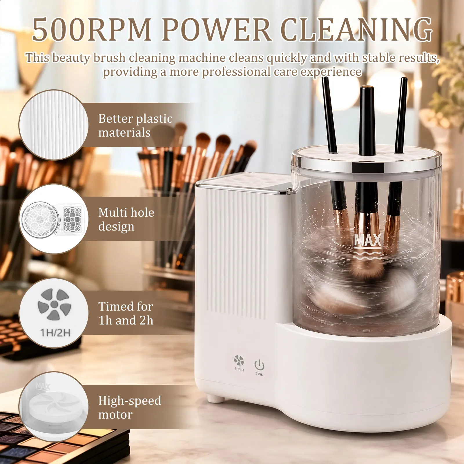 Mesin Pembersih Kuas Makeup El - Beauty Makeup Brushes ulasan dan harga