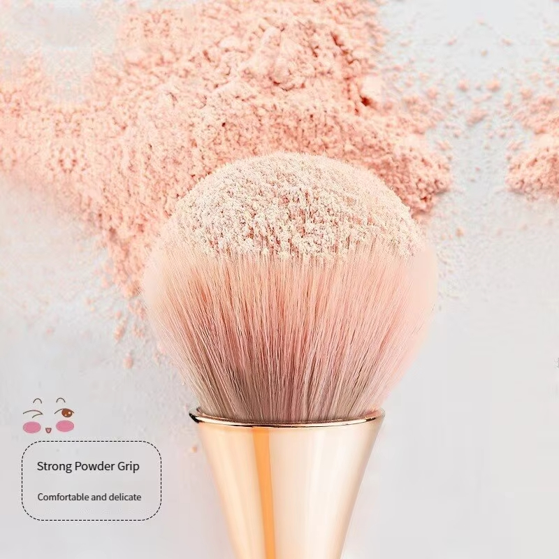 Rose gold Fan kuas Makeup, sik - Beauty Flower Makeup ulasan dan harga