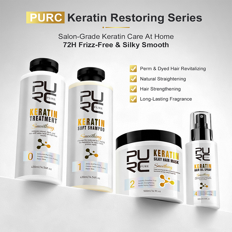 Perawatan Rambut PURC Keratin  - Hair Straightener ulasan dan harga