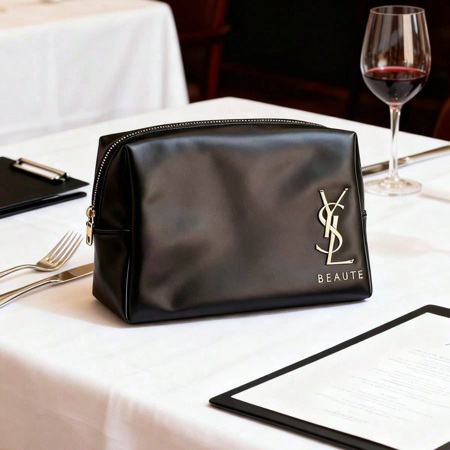 Tas Kosmetik Hitam Klasik YSL  - Ysl Beauty Makeup ulasan dan harga