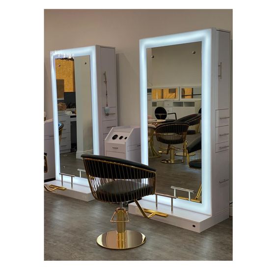 Cermin Tata Rambut dengan Lamp - Ms Beauty Makeup ulasan dan harga