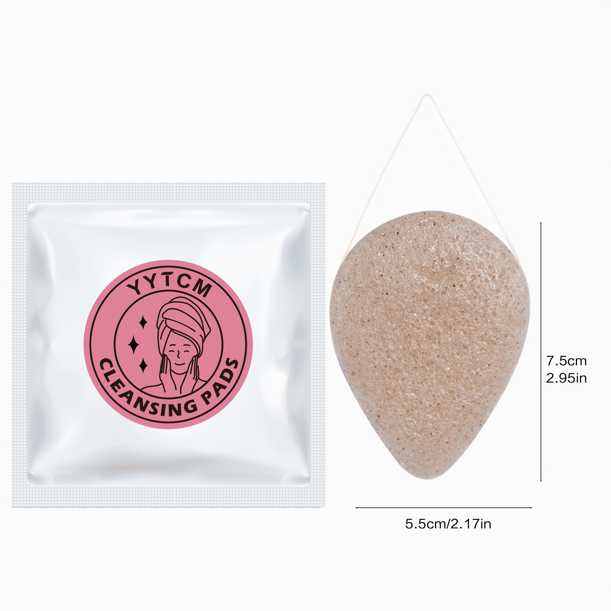 Spons Wajah Konjac Biji Walnut - Beauty Makeup Sponge ulasan dan harga