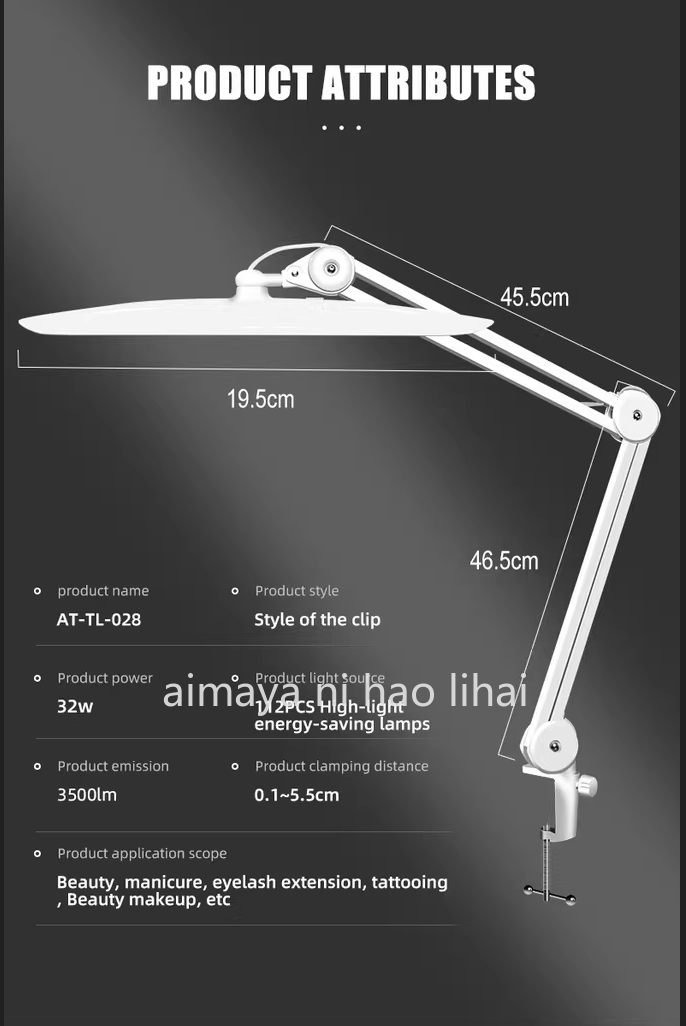 Lampu Meja Lengan Panjang LED  - Beauty Works Makeup ulasan dan harga