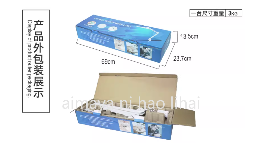 Lampu Meja Lengan Panjang LED  - Beauty Works Makeup ulasan dan harga