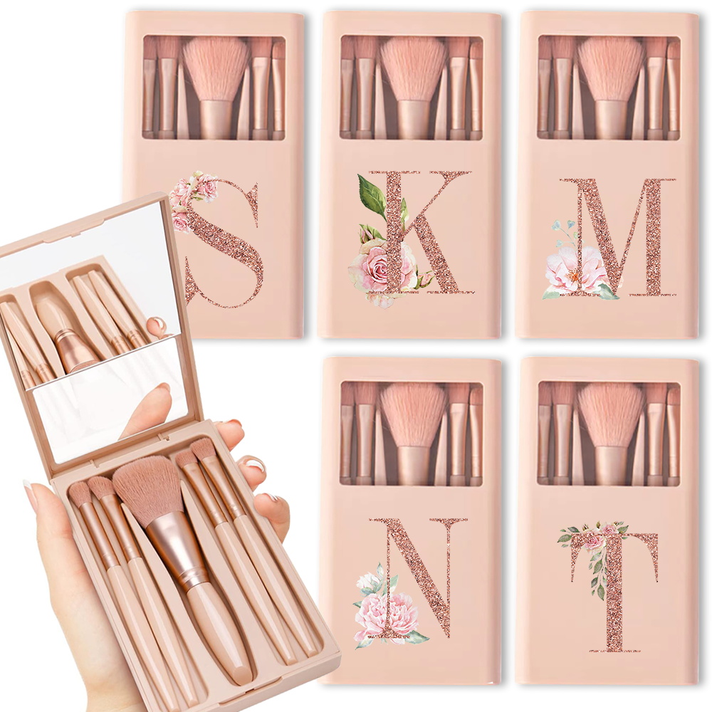 5 Buah Kit Kuas Kosmetik denga - Beauty Flower Makeup ulasan dan harga