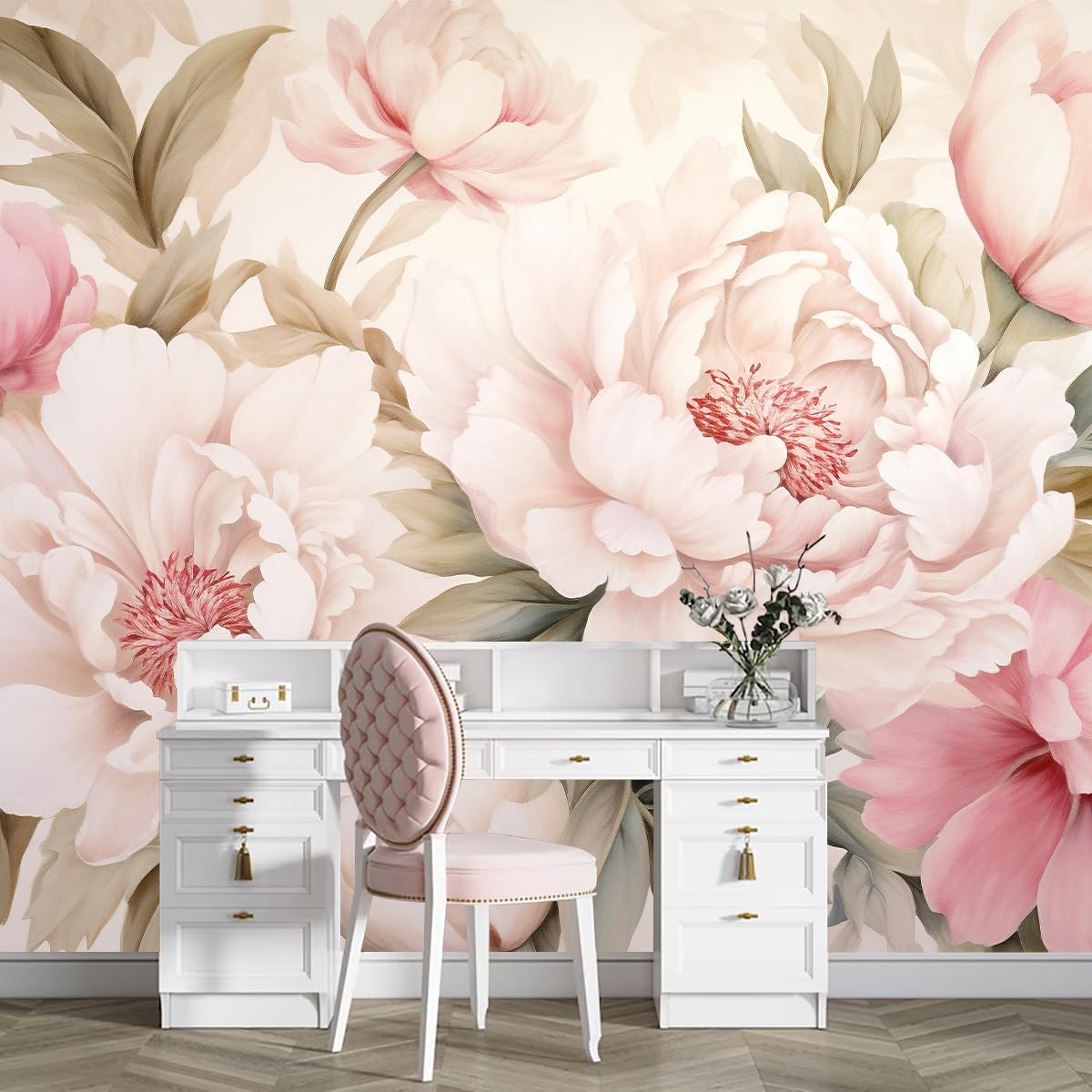 Wallpaper Mural Bunga Peony El - Beauty Flower Makeup ulasan dan harga