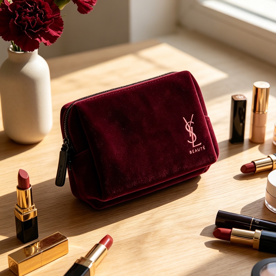 Tas Kosmetik Persegi Mini Port - Ysl Beauty Makeup ulasan dan harga