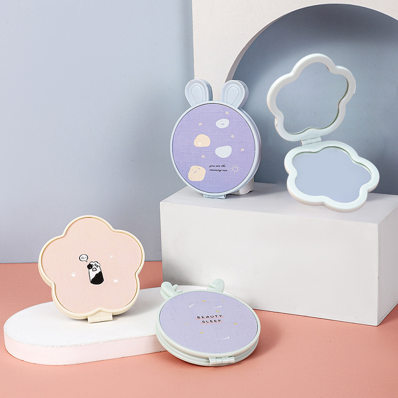 Cermin Rias Mini Lipat Dua Sis - Beauty Flower Makeup ulasan dan harga
